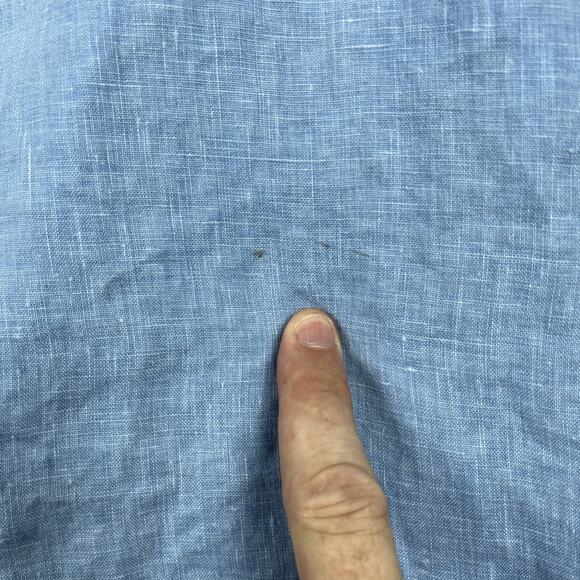 Tommy Bahama Shirt Mens 2XLT Blue 100% Linen Casual Beach Relax Resort Preppy - Picture 5 of 15